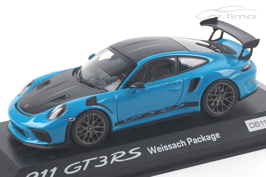 Porsche 911 (991 II) GT3 RS Weissach Paket Miami blau Minichamps 1:43 WAP0201610J Porsche 911 (991 II) GT3 RS Weissach Paket Miami blau Minichamps 1:43 WAP0201610J