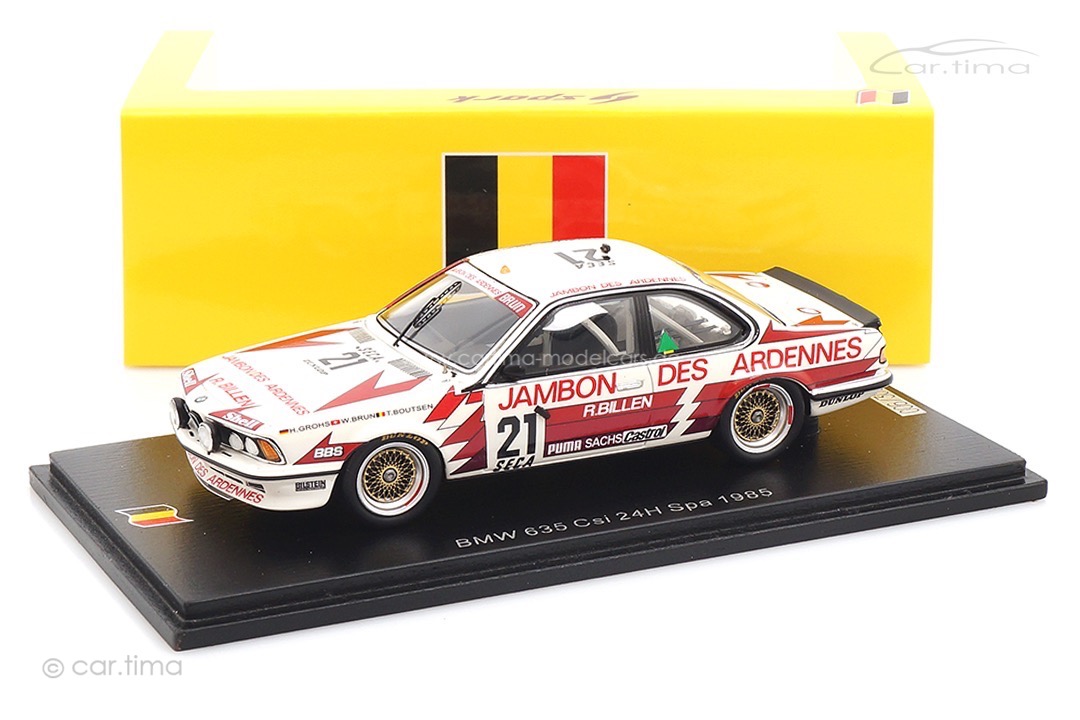 BMW 635 CSI 24h Spa 1985 Brun/Boutsen/Grohs Spark 1:43 SB662
