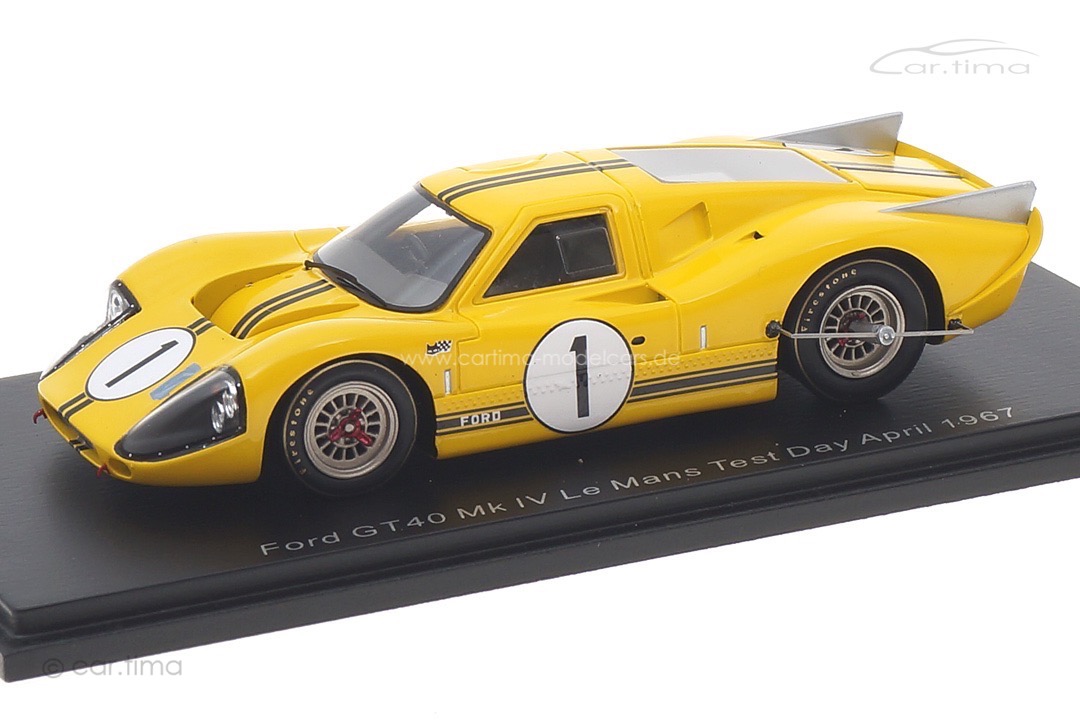 Ford GT40 Mk IV Le Mans Test Day April 1967 Bruce McLaren Spark 1:43 S4545 Ford GT40 Mk IV Le Mans Test Day April 1967 Bruce McLaren Spark 1:43 S4545