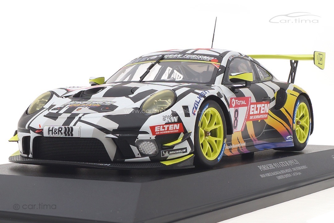 Porsche 911 (991 II) GT3 R 24h Nürburgring 2019 Slooten/Luhr/de Leener/Jans Minichamps 1:18 Porsche 911 (991 II) GT3 R 24h Nürburgring 2019 Slooten/Luhr/de Leener/Jans Minichamps 1:18