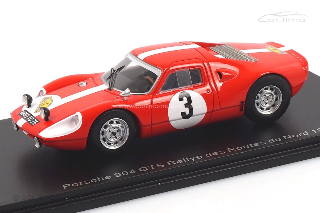 Porsche 904 GTS Rallye des Routes du Nord 1966 Dumousseau/Roques Spark 1:43 SF165 Porsche 904 GTS Rallye des Routes du Nord 1966 Dumousseau/Roques Spark 1:43 SF165