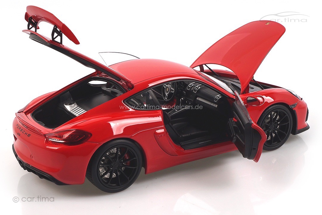 Porsche Cayman (981) GT4 Indischrot Schuco 1:18 450040300