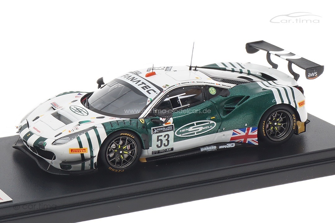 Ferrari 488 GT3 Winner PRO-AM class 24h Spa 2021 Cameron/Mastronardi/Griffin/Molina Looksmart 1:43 Ferrari 488 GT3 Winner PRO-AM class 24h Spa 2021 Cameron/Mastronardi/Griffin/Molina Looksmart 1:43