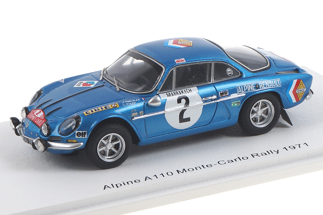 Alpine A110 Rallye Monte Carlo 1971 Nicolas/Roure Spark 1:43 S6108 Alpine A110 Rallye Monte Carlo 1971 Nicolas/Roure Spark 1:43 S6108