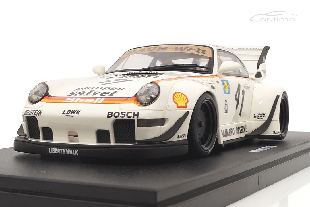 RWB Bodykit Kato San auf Basis Porsche 911 (993) weiß GT Spirit 1:18 GT451
