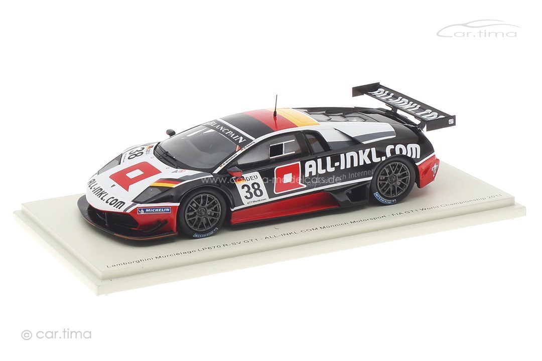 Lamborghini Murciélago LP670 R-SV GT1 FIA GT1 World Championship 2011 Basseng/Winkelhock Spark 1:43 Lamborghini Murciélago LP670 R-SV GT1 FIA GT1 World Championship 2011 Basseng/Winkelhock Spark 1:43
