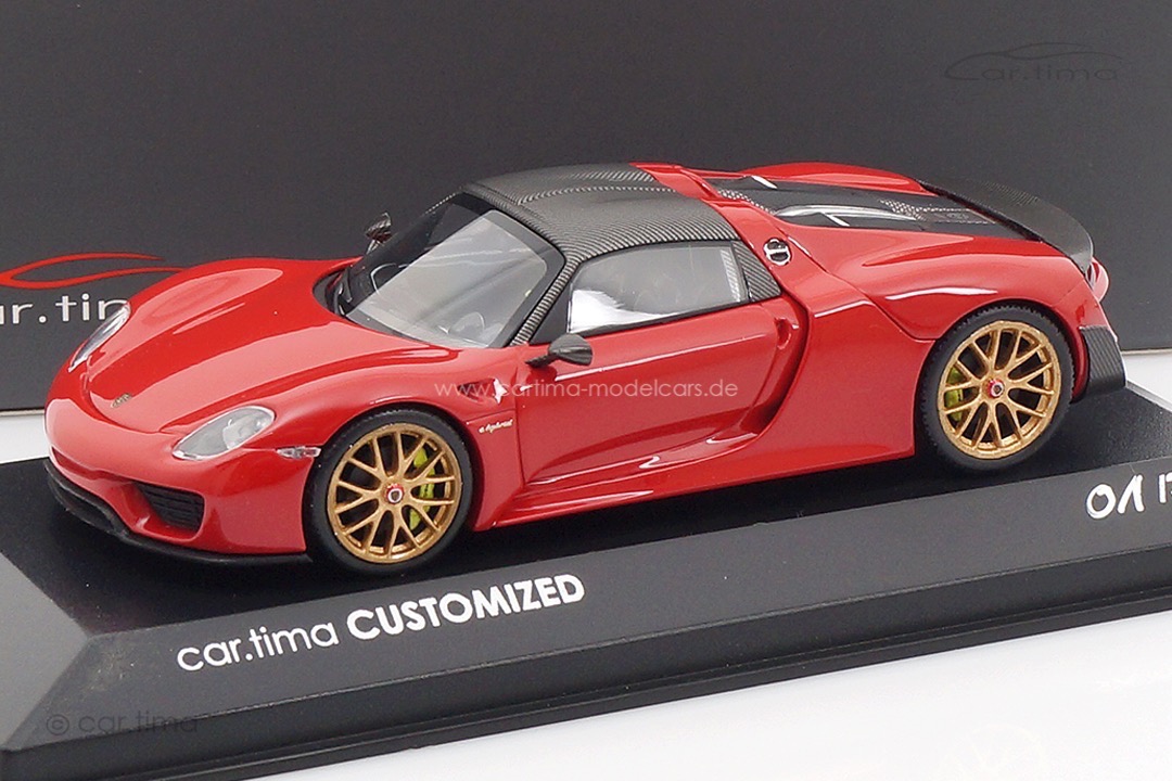 Porsche 918 Spyder Weissach Paket China Edition Minichamps car.tima CUSTOMIZED 1:43