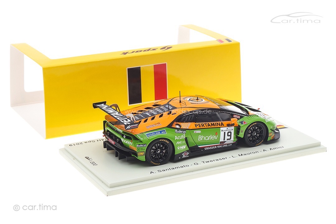 Lamborghini Huracán GT3 Evo 24h Spa 2019 Amici/Mauron/Santamato Spark 1:43 SB315 Lamborghini Huracán GT3 Evo 24h Spa 2019 Amici/Mauron/Santamato Spark 1:43 SB315