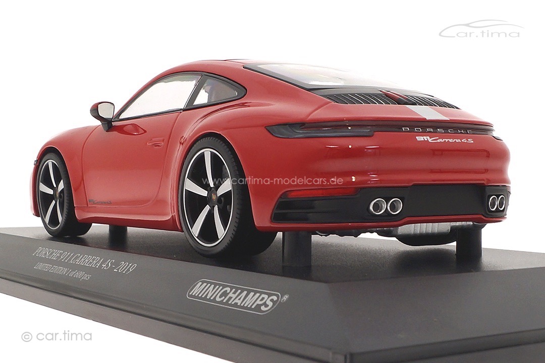 Porsche 911 (992) Carrera 4S Karminrot Minichamps 1:18 155067326