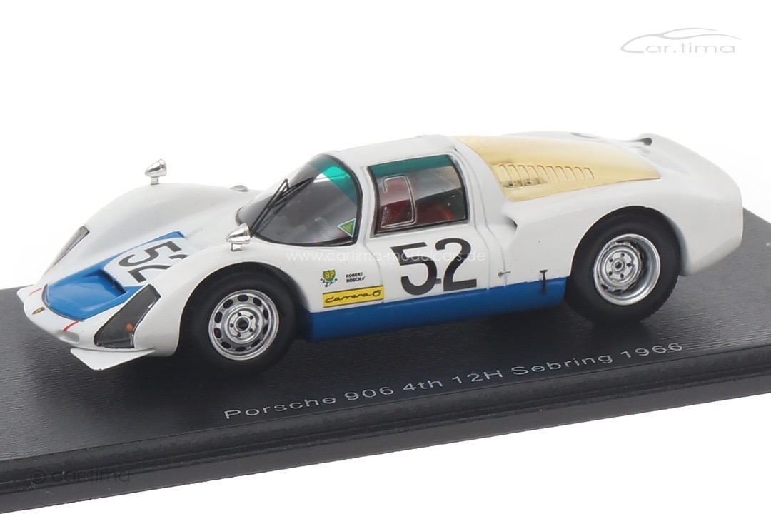 Porsche 906 12h Sebring 1966 Herrmann/Buzzetta/Mitter Spark 1:43 US266 Porsche 906 12h Sebring 1966 Herrmann/Buzzetta/Mitter Spark 1:43 US266