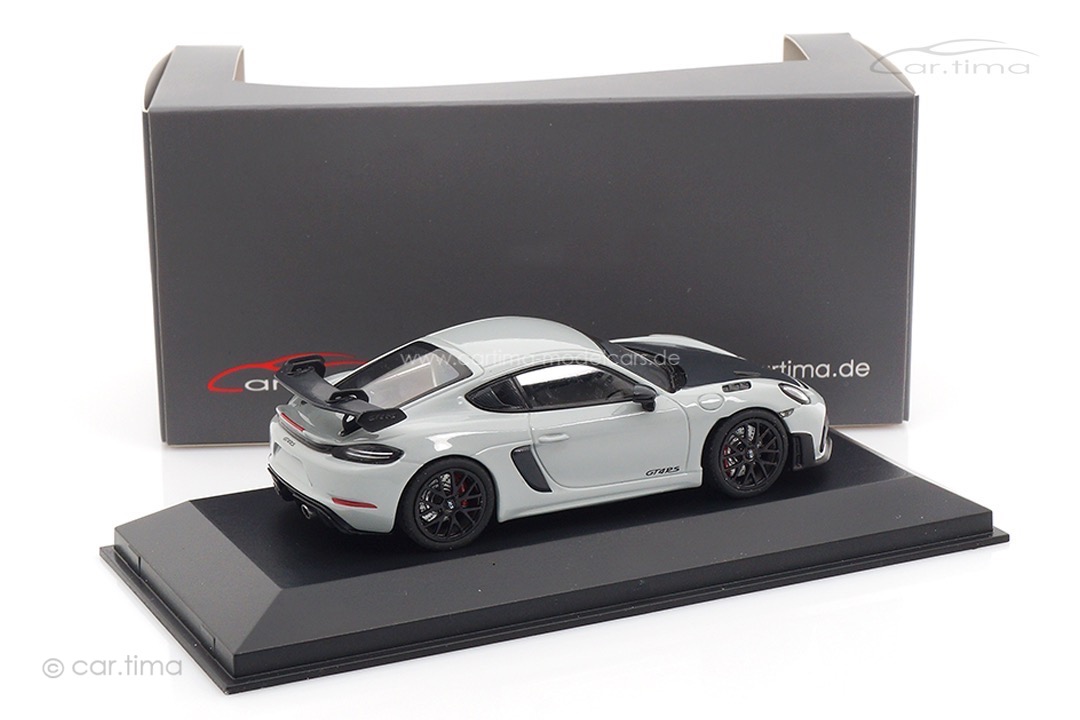 Porsche 718 GT4 RS Sportgrau/Rad schwarz Minichamps car.tima CUSTOMIZED 1:43 CAC04326004