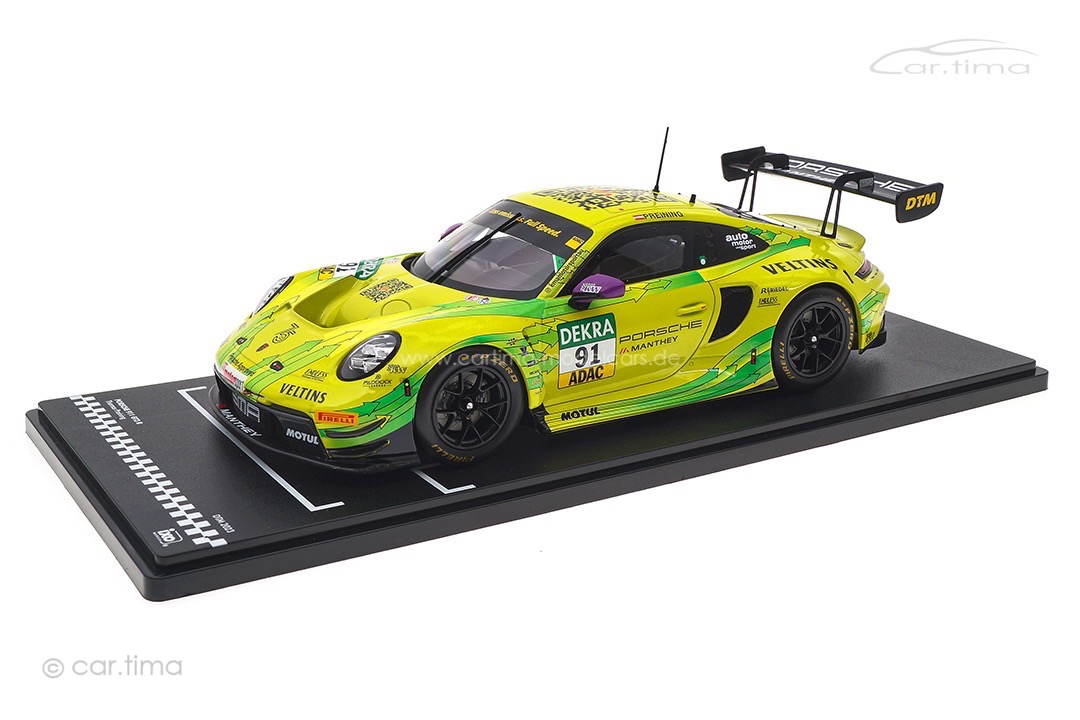 Porsche 911 GT3 R DTM Champion 2023 Thomas Preining Manthey Grello IXO 1:18 MG-I-911-DTM-23-1891