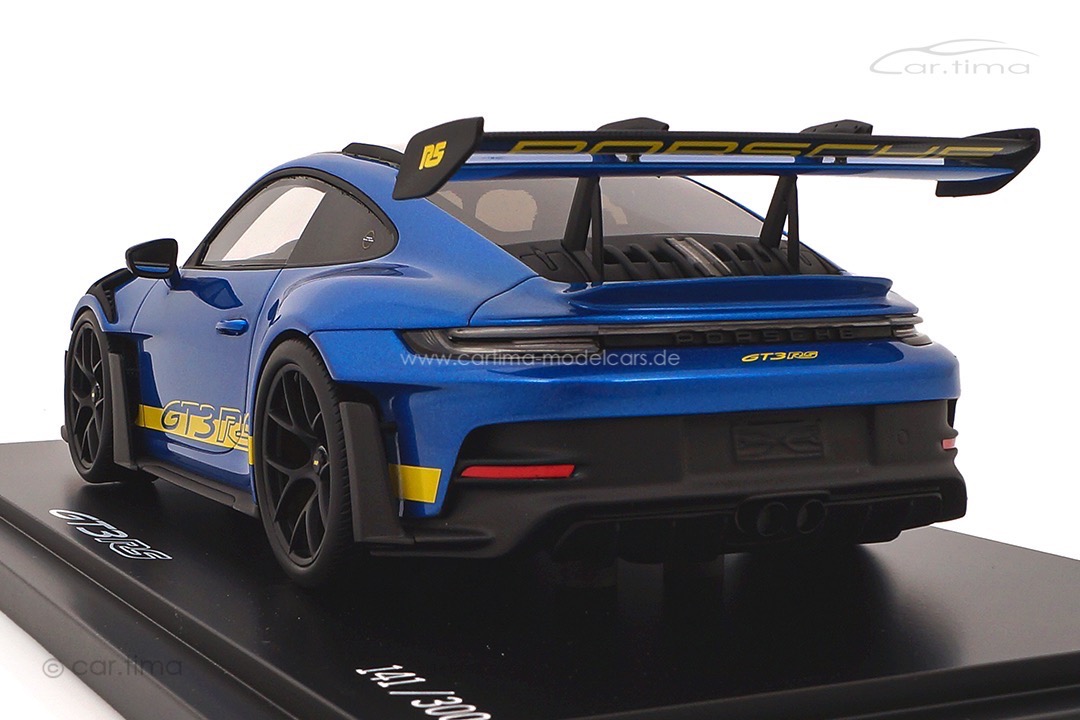 Porsche 911 (992) GT3 RS Sonderwunsch Saphirblau Spark 1:18 MAP05870024