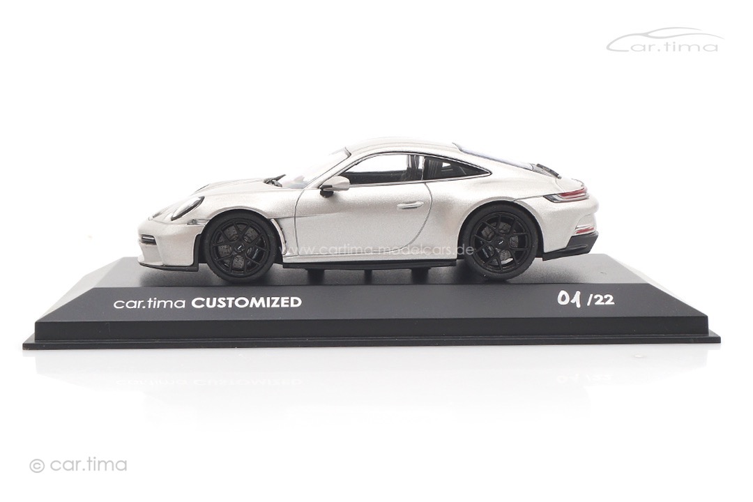 Porsche 911 (992) S/T GT-Silber/Rad schwarz Minichamps car.tima CUSTOMIZED 1:43 CAC04326006