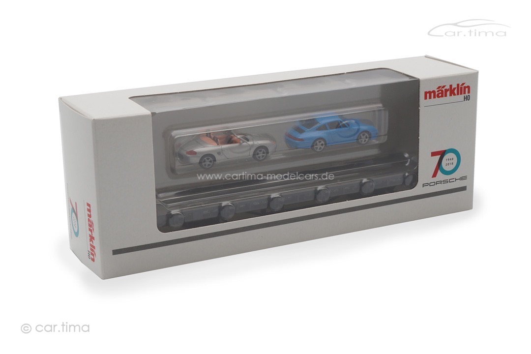 Autotransportwagen 70 Jahre Porsche-Sportwagen 6 Märklin H0 45056
