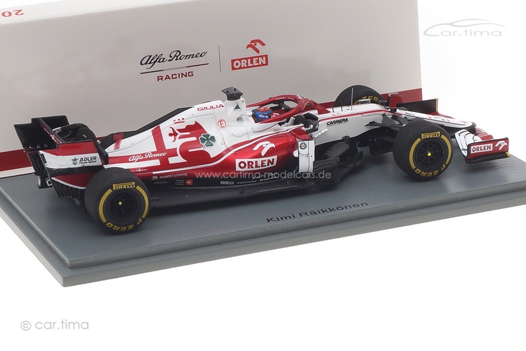 Alfa Romeo Sauber F1 GP Bahrain 2021 Kimi Räikkönen Spark 1:43 S7662 Alfa Romeo Sauber F1 GP Bahrain 2021 Kimi Räikkönen Spark 1:43 S7662