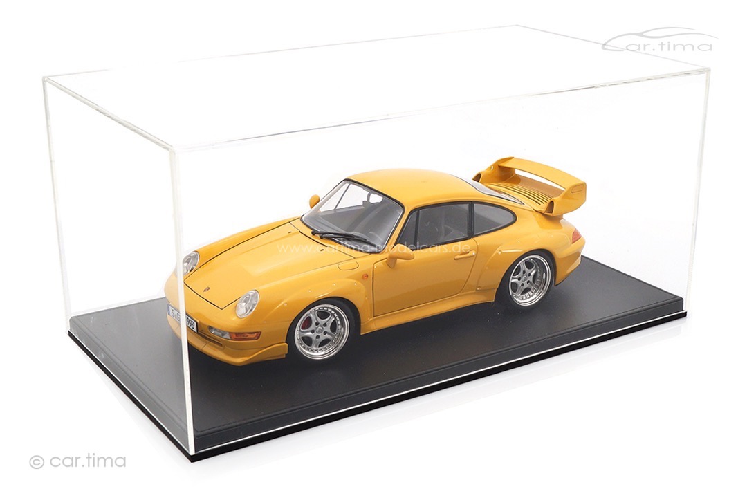 Porsche 911 (993) GT2 Speedgelb inkl. Vitrine KK Scale 1:12 KKDC120282S-VIT