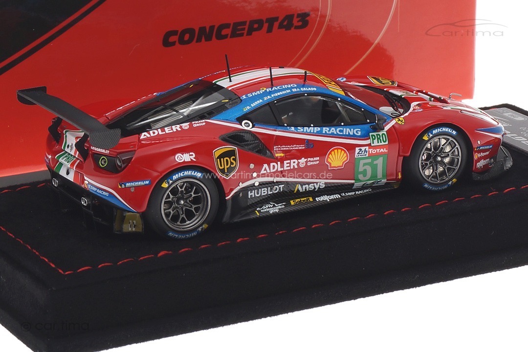 Ferrari 488 GTE Evo 24h Le Mans 2020 Calado/Pier Guidi/Sierra BBR 1:43 BBRC252