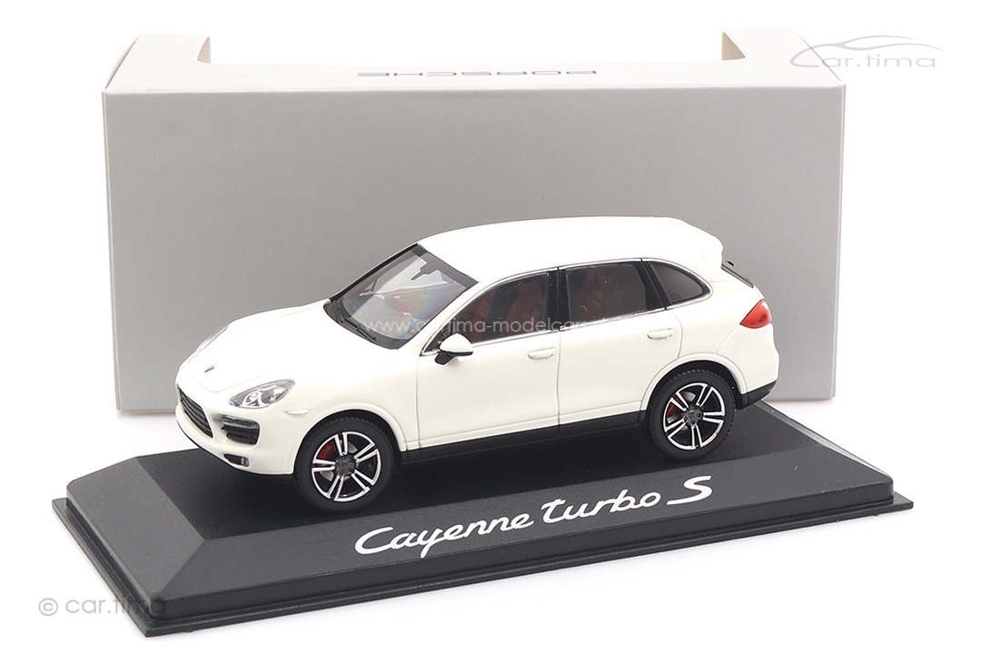Porsche Cayenne Turbo S Carraraweiß Minichamps 1:43 WAP0200220C