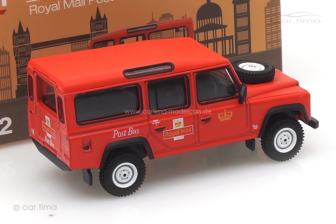 Land Rover Defender 110 Royal Mail Post Bus RHD MINI GT 1:64 MGT00152-R