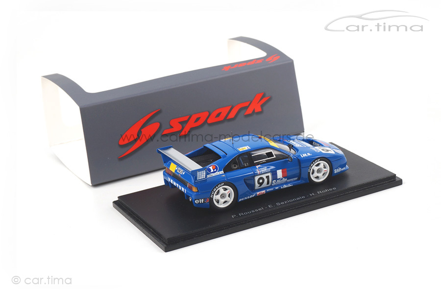 Venturi 500 LM 24h Le Mans 1993 Rohe/Roussel/Sezionale Spark 1:43 S2276 Venturi 500 LM 24h Le Mans 1993 Rohe/Roussel/Sezionale Spark 1:43 S2276