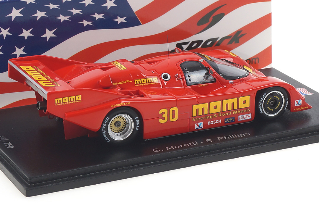 Porsche 962 2h Del Mar 1988 Moretti/Phillips Spark 1:43 US087 Porsche 962 2h Del Mar 1988 Moretti/Phillips Spark 1:43 US087