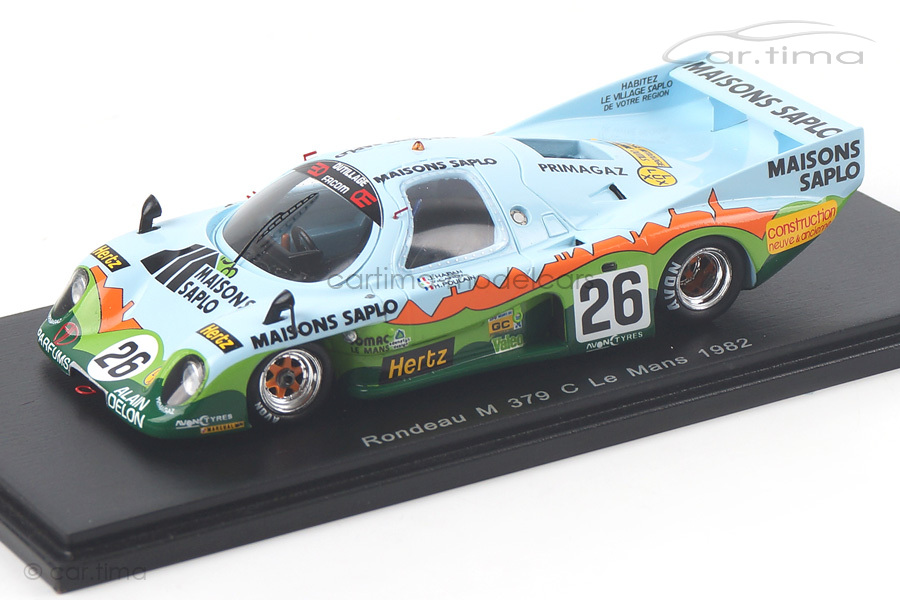 Rondeau M 379 C 24h Le Mans 1982 Candy/Haran/Poulain Spark 1:43 S2270 Rondeau M 379 C 24h Le Mans 1982 Candy/Haran/Poulain Spark 1:43 S2270