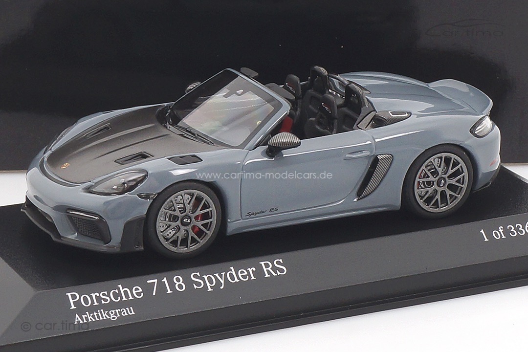 Porsche 718 Spyder RS Weissach Package Arktikgrau Minichamps 1:43 410063130