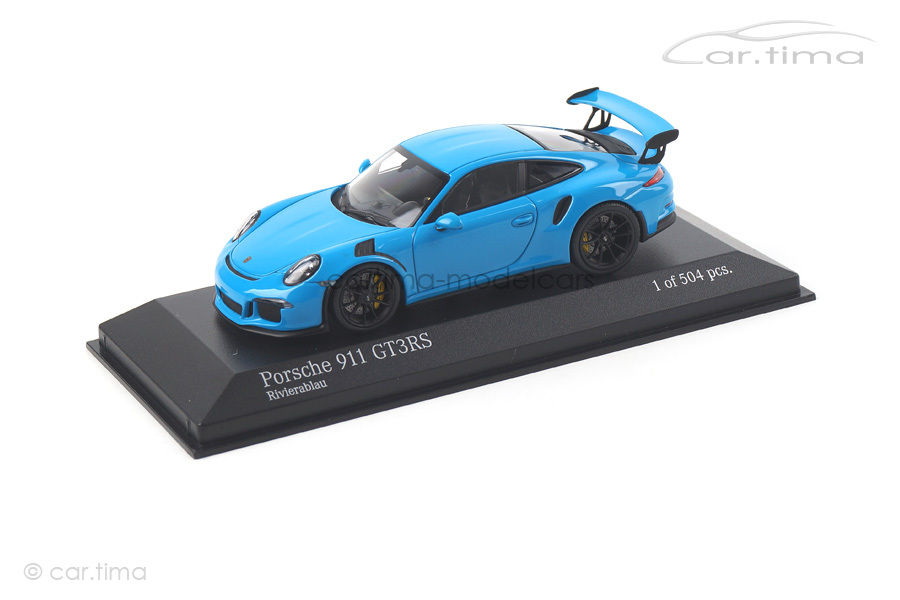 Porsche 911 (991) GT3 RS rivierablau Minichamps 1:43 410063221