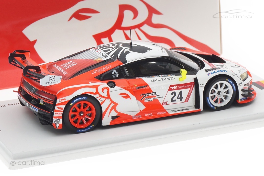 Audi R8 LMS GT3 Evo II 24h Nürburgring 2022 Kolb/Mies/Niederhauser/Drudi Spark 1:43 FF016 Audi R8 LMS GT3 Evo II 24h Nürburgring 2022 Kolb/Mies/Niederhauser/Drudi Spark 1:43 FF016