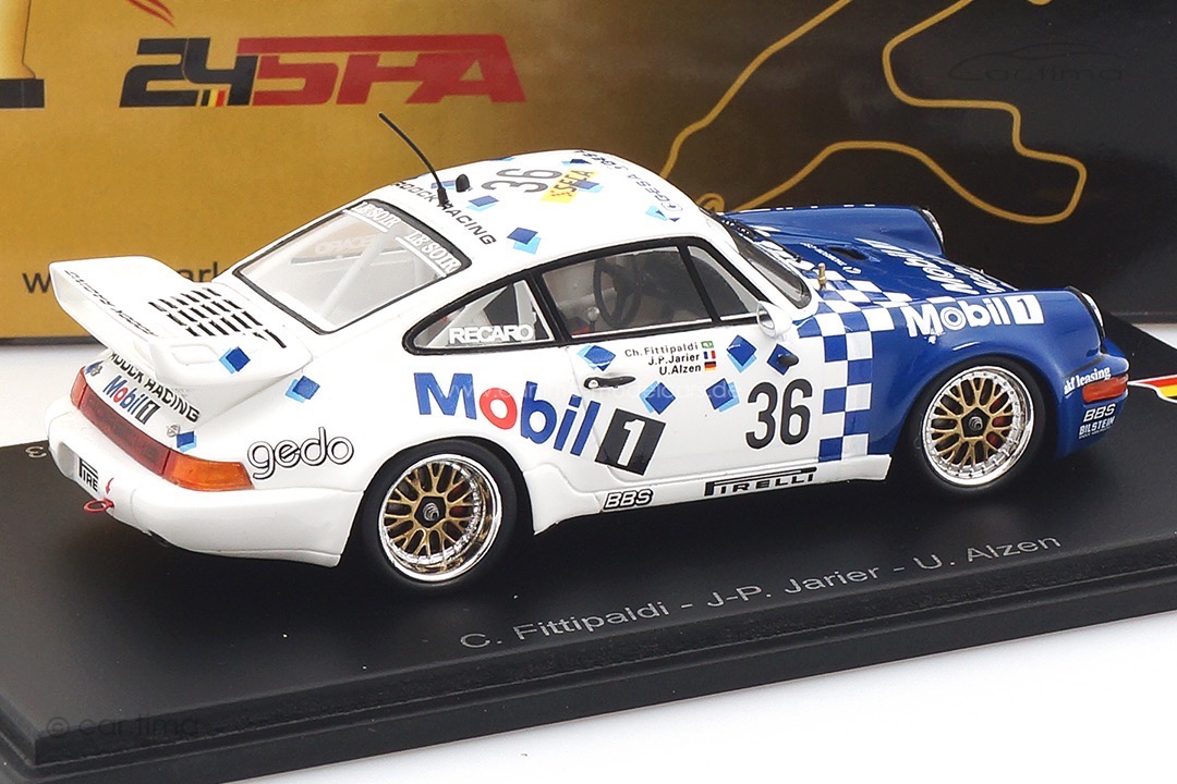 Porsche 911 (964) Carrera RSR 3.8 Winner 24h Spa 1993 Alzen/Fittipaldi/Jarier Spark 1:43 43SPA1993
