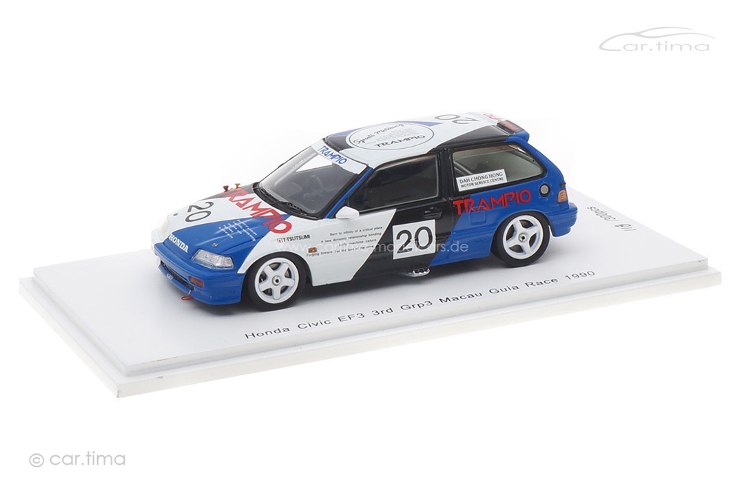 Honda Civic EF3 Macau Guia Race 1990 Tsutsumi Spark 1:43 SA132