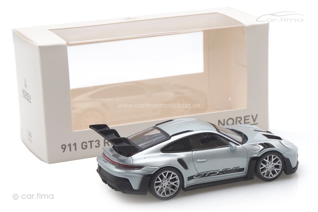 Porsche 911 (992) GT3 RS silber/Dekor schwarz Norev 1:43 750046