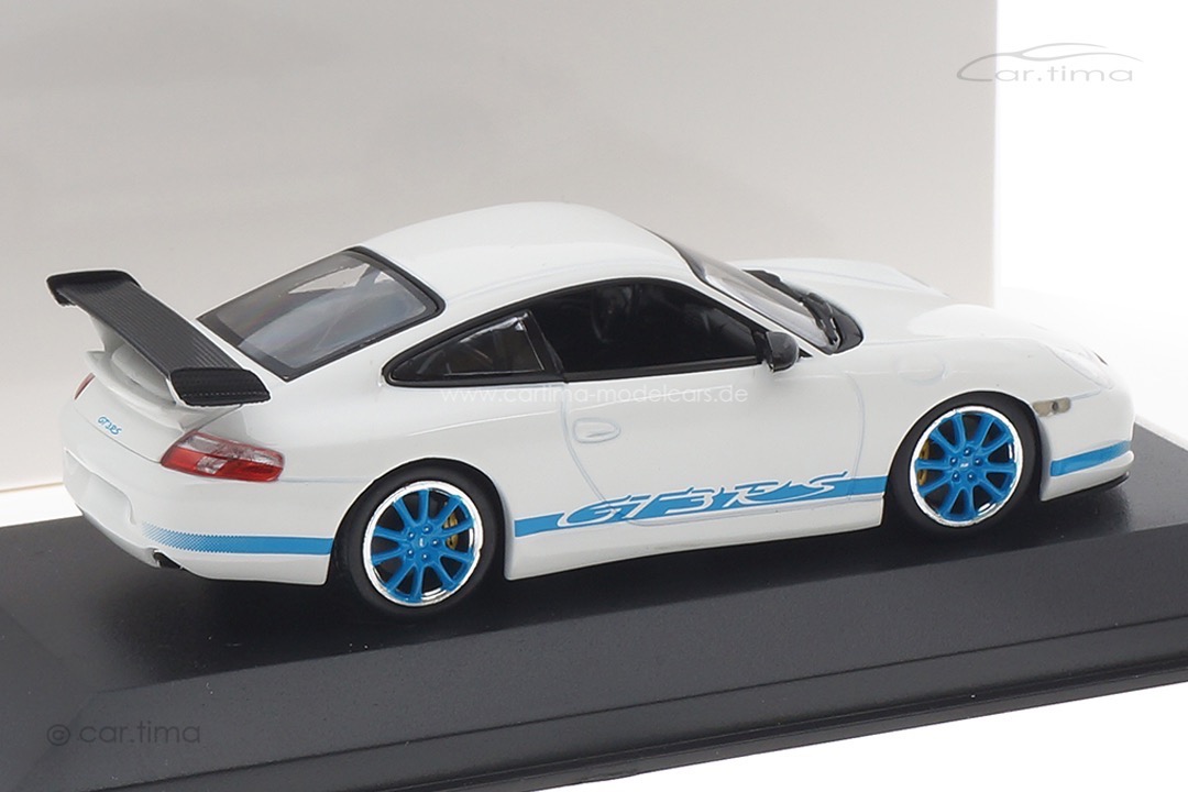 Porsche 911 (996) GT3 RS weiß/blau Minichamps 1:43 403062029