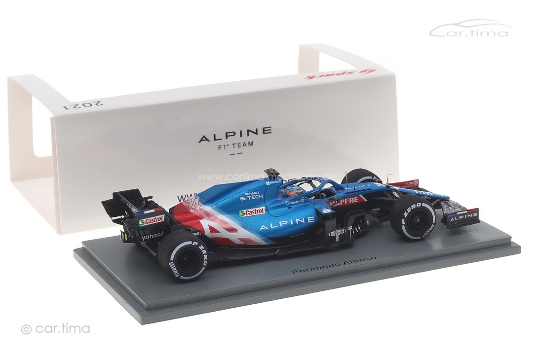 Alpine A521 GP Qatar 2021 Fernando Alonso/No.3 board/pit board Spark 1:43 S7851 Alpine A521 GP Qatar 2021 Fernando Alonso/No.3 board/pit board Spark 1:43 S7851