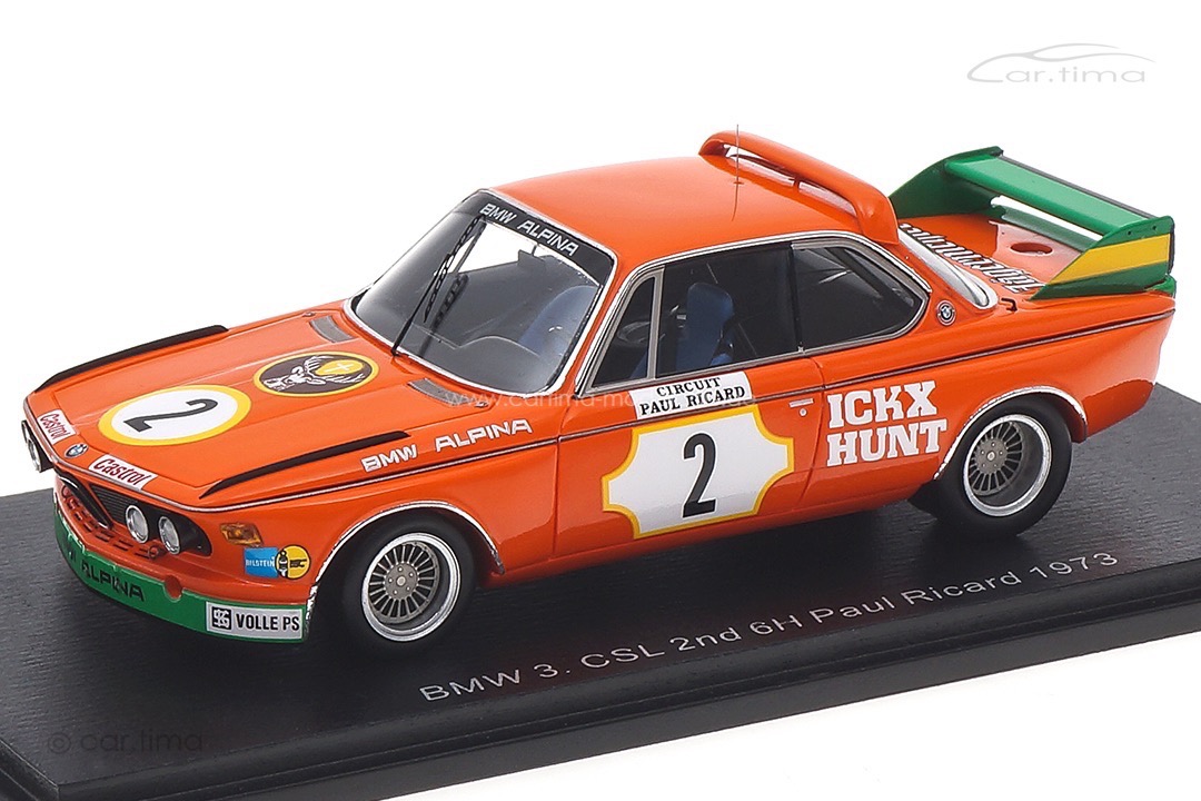 BMW 3.0 CSL 6h Paul Ricard 1973 Ickx/Hunt Spark 1:43 S2820 BMW 3.0 CSL 6h Paul Ricard 1973 Ickx/Hunt Spark 1:43 S2820