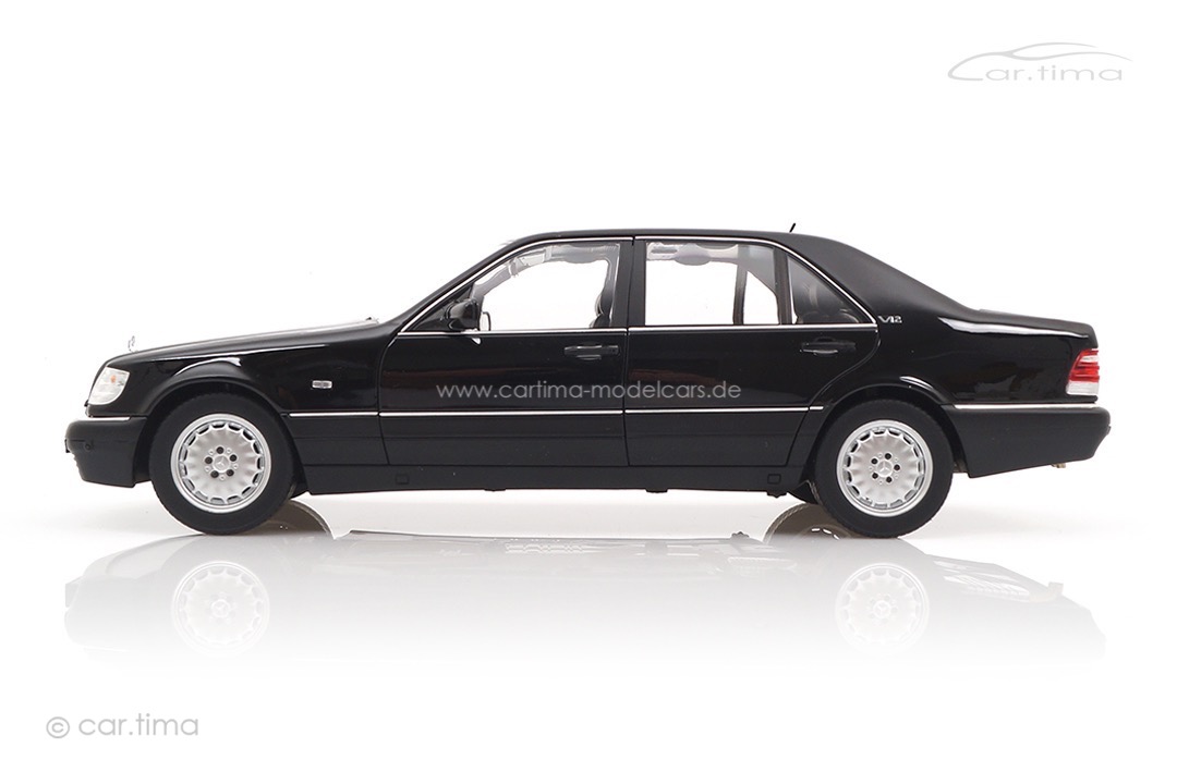 Mercedes-Benz S-Klasse S600 W140 Limousine Obsidian black met. Norev 1:18 183045