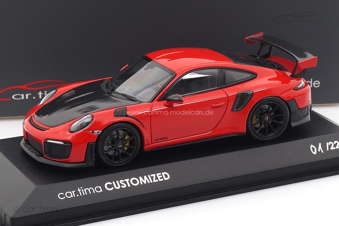 Porsche 911 (991 II) GT2 RS Indischrot/Rad schwarz Minichamps car.tima CUSTOMIZED 1:43