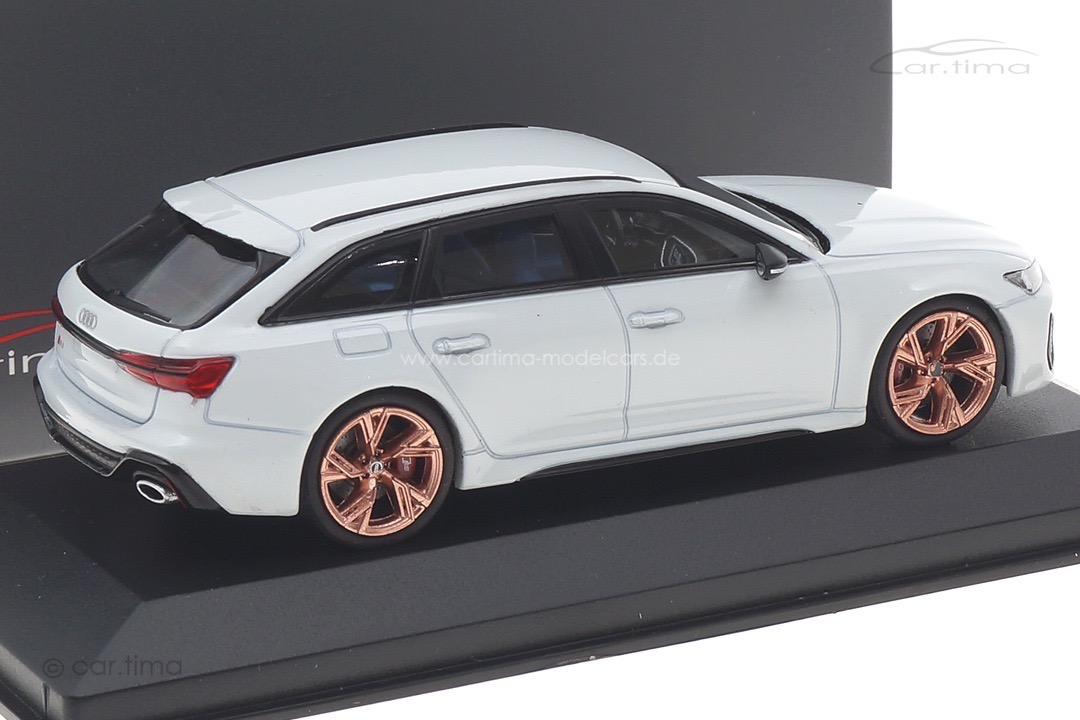 Audi RS6 Avant weiß met./Rad Cuprum Minichamps car.tima CUSTOMIZED 1:43