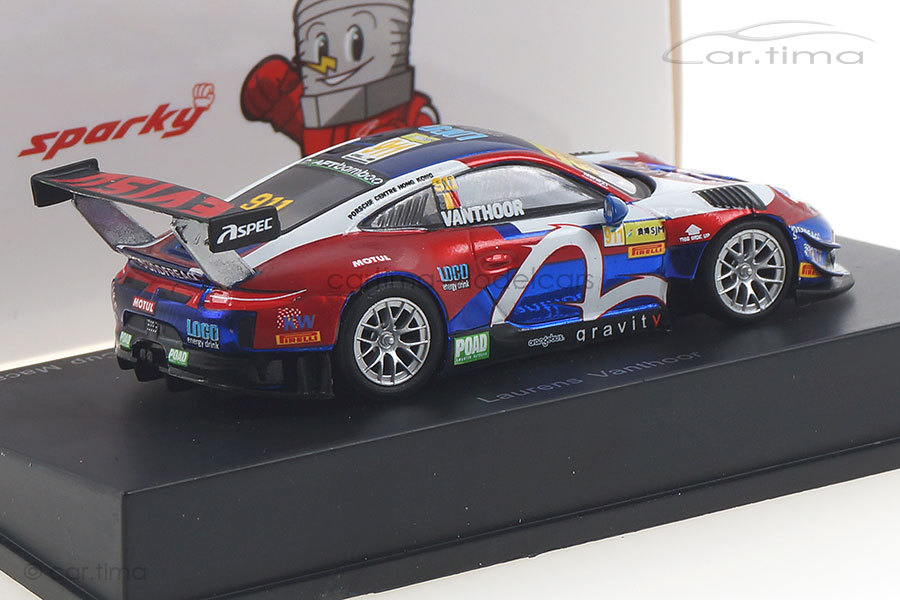 Porsche 911 GT3 R Macau 2017 Laurens Vanthoor Spark 1:64 Y161 Porsche 911 GT3 R Macau 2017 Laurens Vanthoor Spark 1:64 Y161