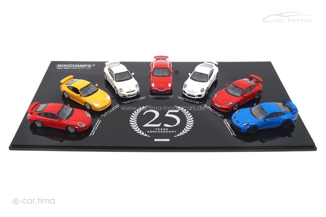 Porsche 911 GT3 25th Anniversary 1999-2024 Minichamps 1:43 412067025