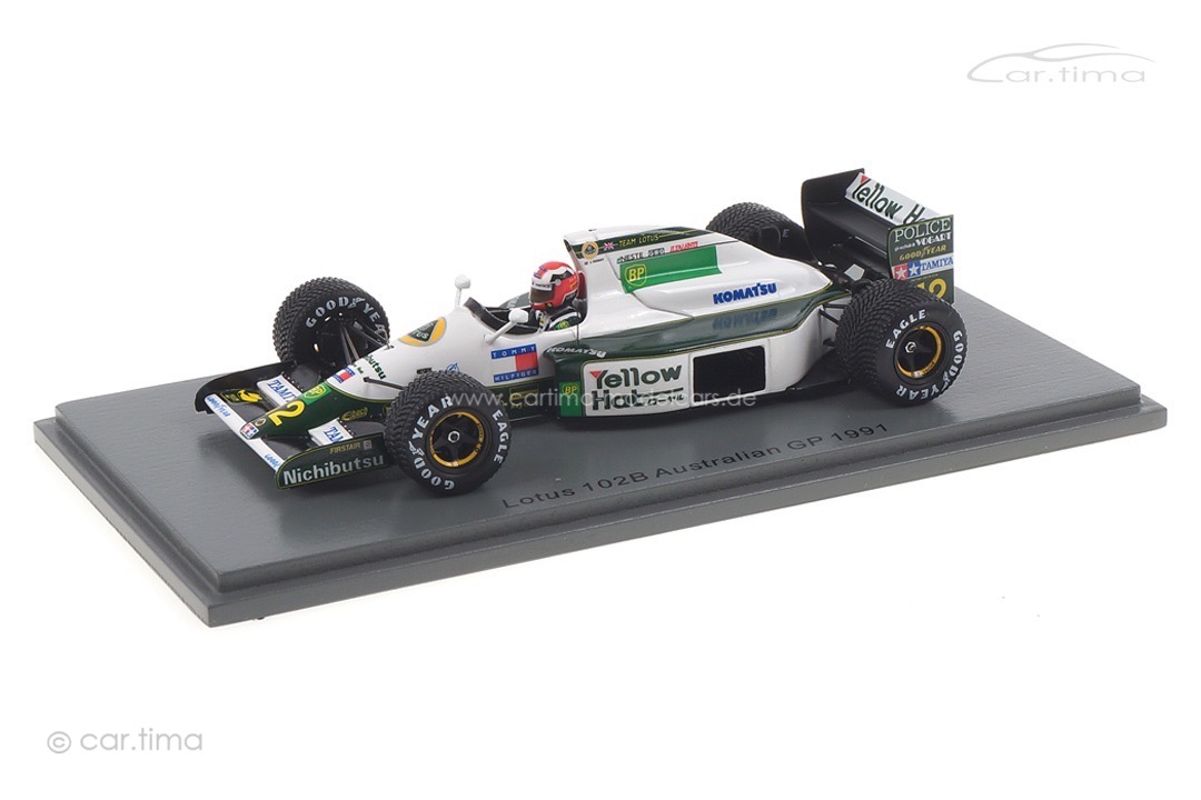 Lotus 102B GP Australien 1991 Johnny Herbert Spark 1:43 S4591 Lotus 102B GP Australien 1991 Johnny Herbert Spark 1:43 S4591