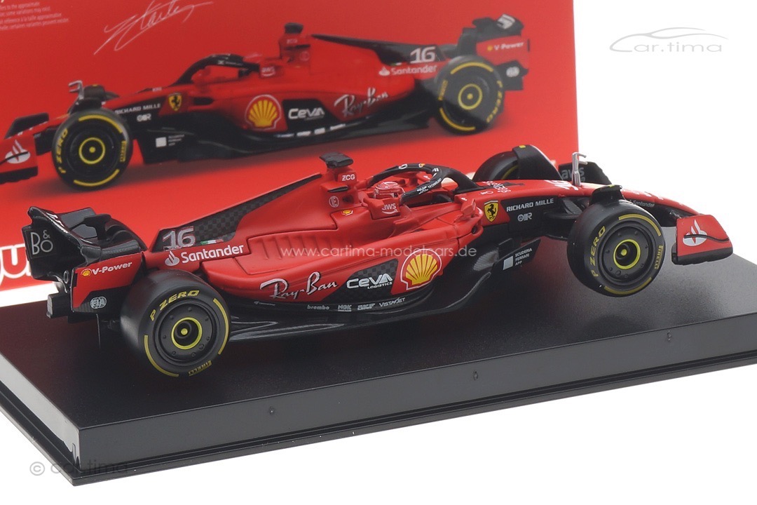 Ferrari SF23 GP 2023 Charles Leclerc Bburago 1:43 18-36835LE Ferrari SF23 GP 2023 Charles Leclerc Bburago 1:43 18-36835LE