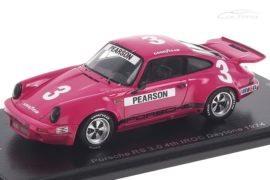 Porsche 911 RS 3.0 IROC Daytona 1974 David Pearson Spark 1:43 US144 Porsche 911 RS 3.0 IROC Daytona 1974 David Pearson Spark 1:43 US144