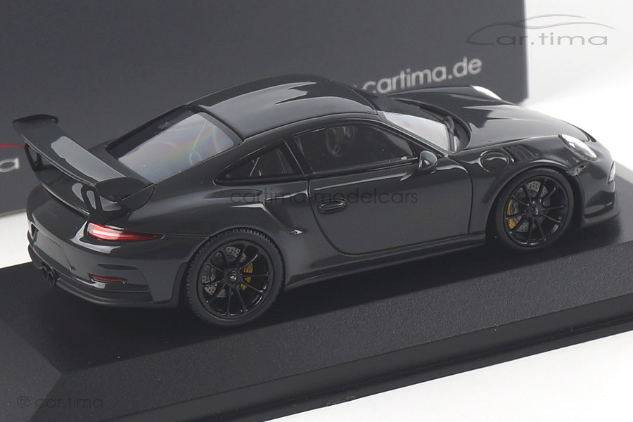 Porsche 911 (991) GT3 RS Grauschwarz/Rad schwarz Minichamps car.tima CUSTOMIZED 1:43