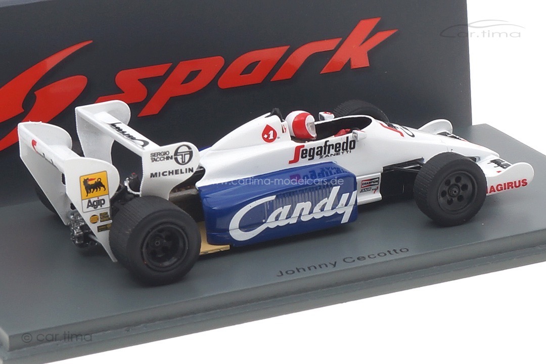 Toleman TG184 GP Monaco 1984 Johnny Cecotto Spark 1:43 S2779