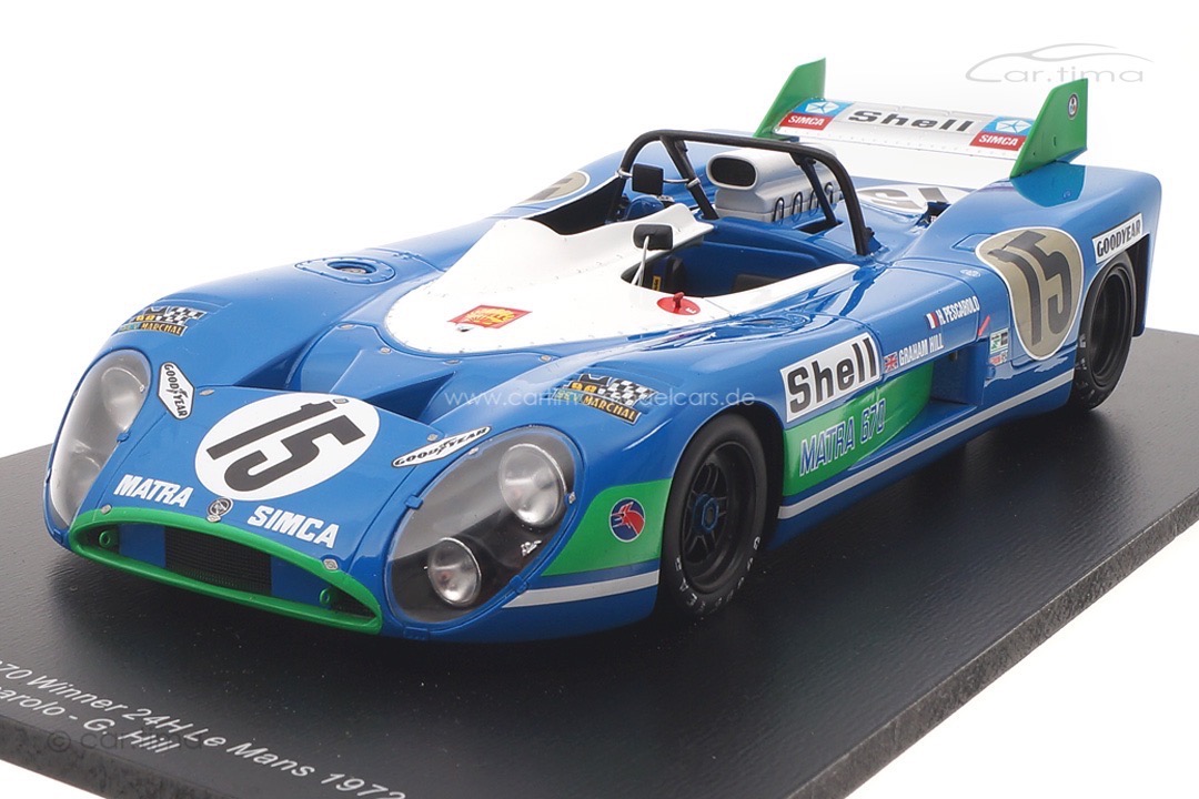 Matra Simca MS 670 Winner 24h Le Mans 1972 Hill/Pescarolo Spark 1:18 18LM72