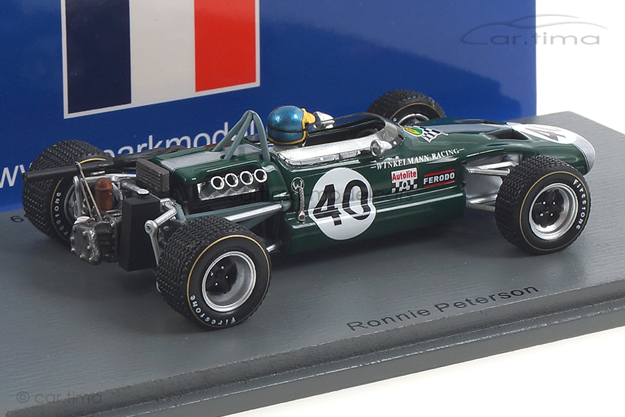 Lotus 59 Grand Prix d'Albi F2 1969 Ronnie Peterson Spark 1:43 SF187 Lotus 59 Grand Prix d'Albi F2 1969 Ronnie Peterson Spark 1:43 SF187