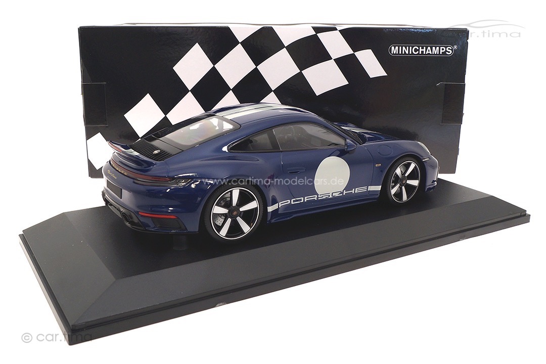 Porsche 911 (992) Sport Classic Enzianblaumet. Minichamps 1:18 155062006