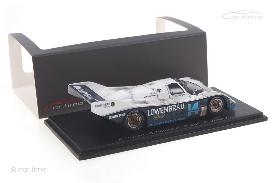 Porsche 962 Winner 24h Daytona 1987 Bell/Holbert/Robinson/Unser Jr. car.tima FINISH LINE 1:43 Porsche 962 Winner 24h Daytona 1987 Bell/Holbert/Robinson/Unser Jr. car.tima FINISH LINE 1:43